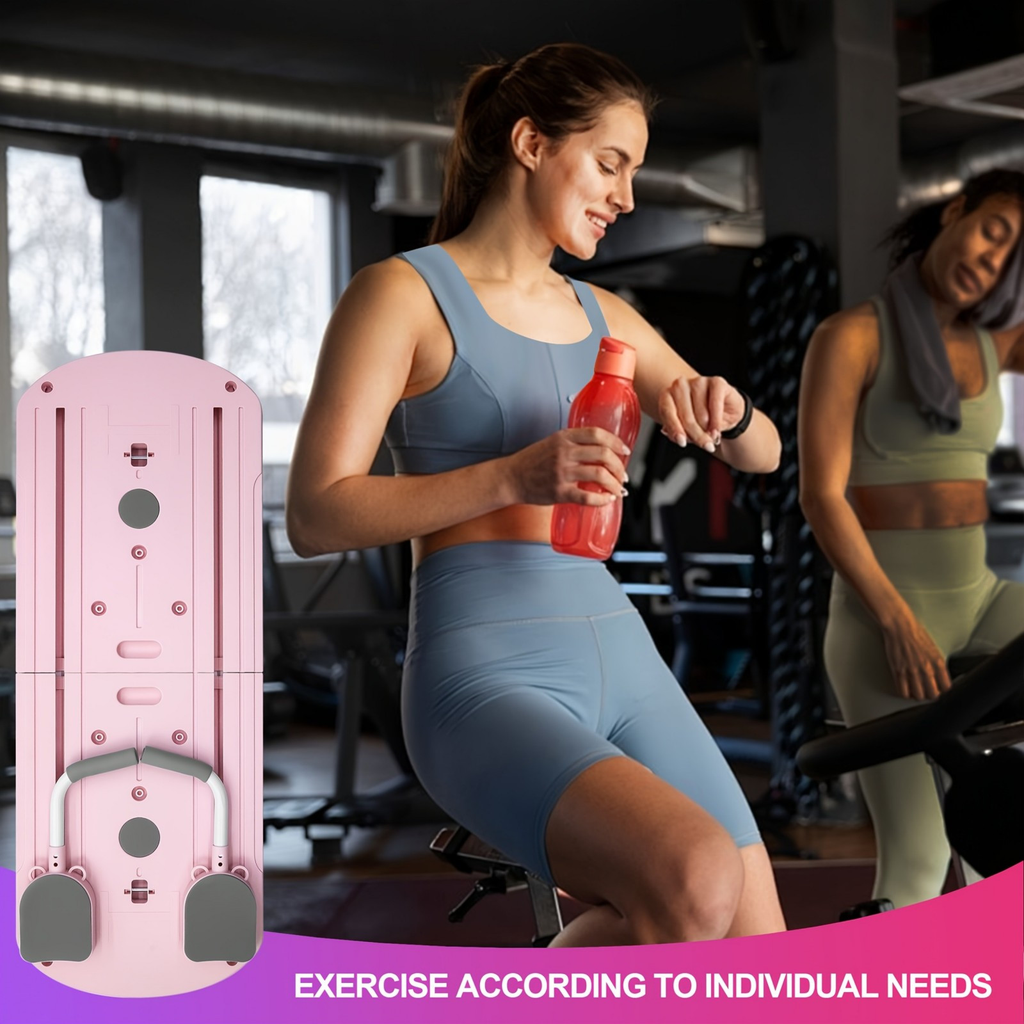 Collapsible Pilates Board 8-in-1 with Resistance Bands | Anti-Slip Yoga Push-Up Board for Core Strength, Balance, Fat Burning & Full Body Home Gym Training - product image 10