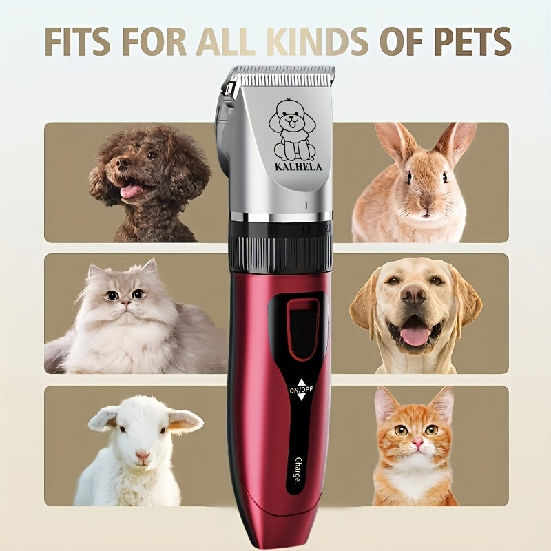 Pet Grooming Clippers Rechargeable with LED Display | Cordless Electric Dog Cat Hair Clipper, Detachable Blades 4 Guide Combs Low Noise, Professional Wireless - product image 6