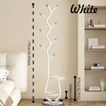 Clothes Rack Freestanding Metal with Shelf - Heavy Duty Garment Rack for Bedroom, Entryway & Closet, Vertical Coat Stand with Bottom Shelf for Coats, Hats, Scarves, Bags | White, B - product image 20