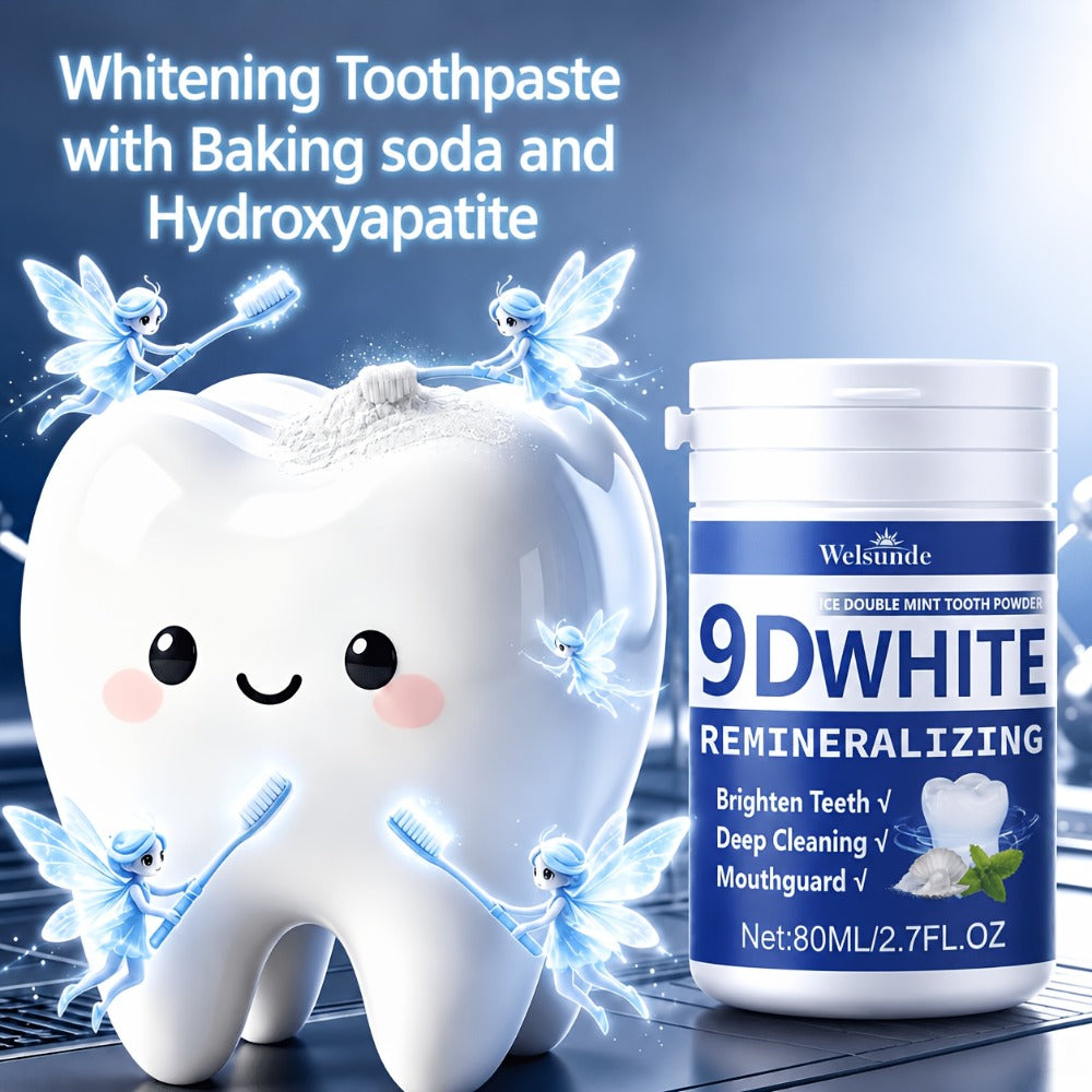 Hydroxyapatite Tooth Powder 2-Pack Remineralizing Fluoride-Free Deep Cleaning Whitening Mint Toothpowder for Sensitive Teeth Enamel Repair Daily Oral Care Gift - product image 4