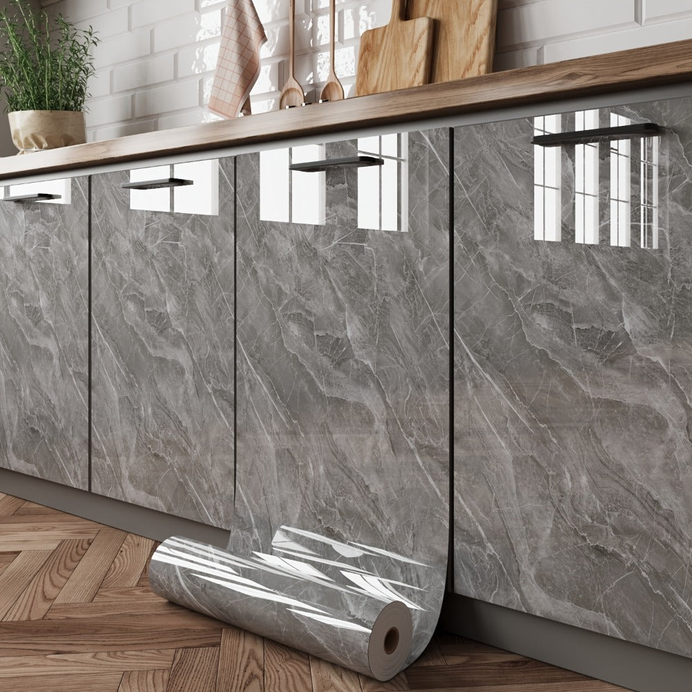 Marble Peel and Stick Wallpaper Roll - Waterproof Oil-Proof Self-Adhesive Wall Contact Paper for Kitchen Backsplash Bathroom Countertop - product image 4