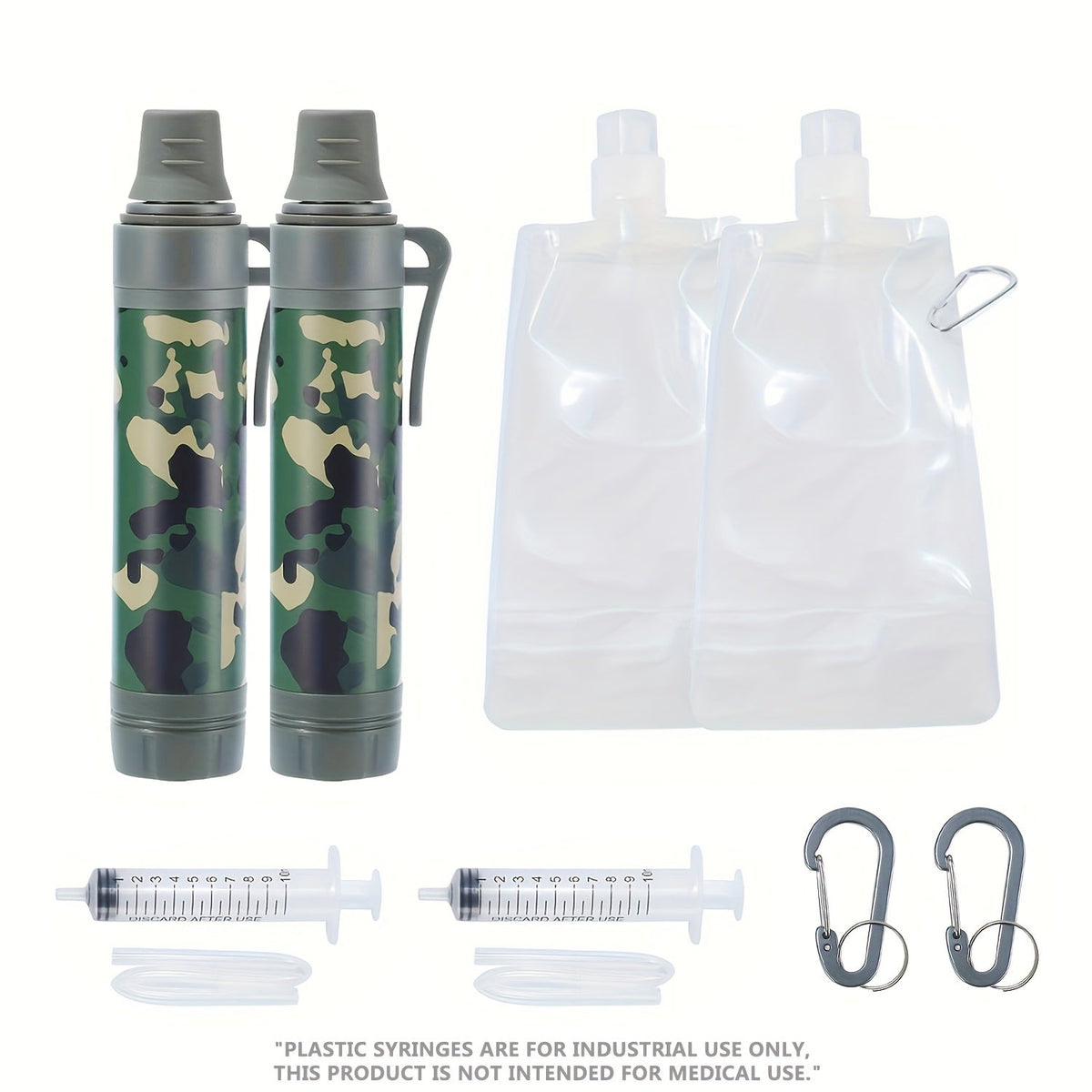 0.2 Micron Filtration, Filters Up to 10000 Gallons, BPA-Free Survival Water Purifier | Portable Water Filter Straw for Camping, Hiking & Backpacking