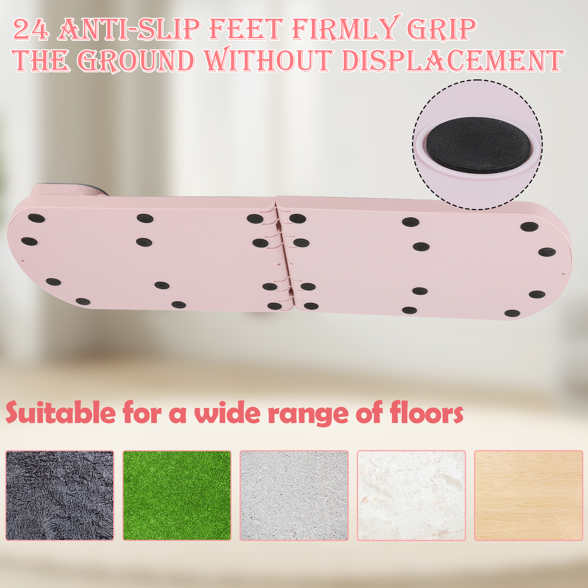 Collapsible Pilates Board 8-in-1 with Resistance Bands | Anti-Slip Yoga Push-Up Board for Core Strength, Balance, Fat Burning & Full Body Home Gym Training - product image 14