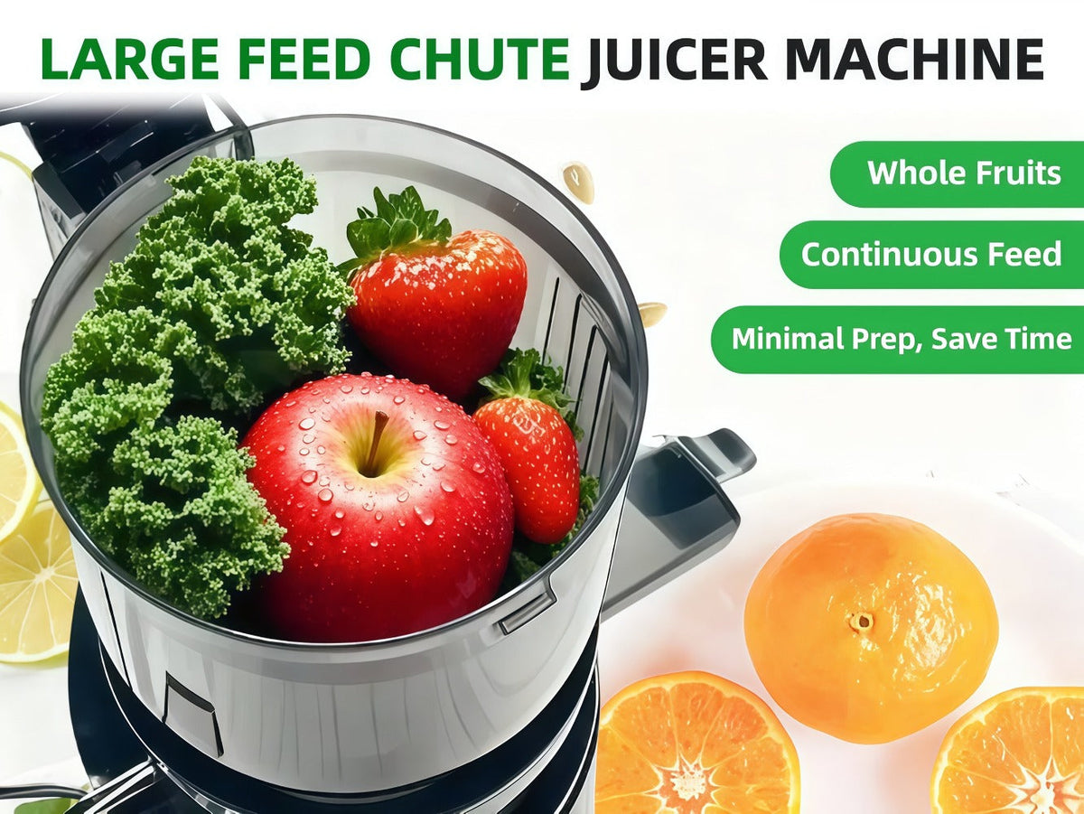 Masticating Juicer Cold Press - 4.25" Wide Feed Chute Auto-Feed Slow Juicer for Whole Fruits & Vegetables, 98% Juice Extraction, Quiet Motor, Easy to Clean, Compact for 1-2 People, - product image 14