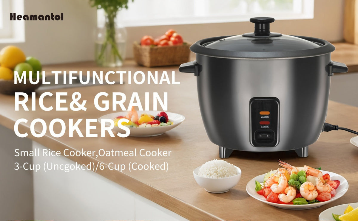 Rice Cooker & Yogurt Maker 3-Cup Nonstick – 1.5Qt Multicooker with Auto Keep Warm, One-Touch Operation, Stainless Steel Inner Liner & Steamer for Grain, Oatmeal & More - product image 12