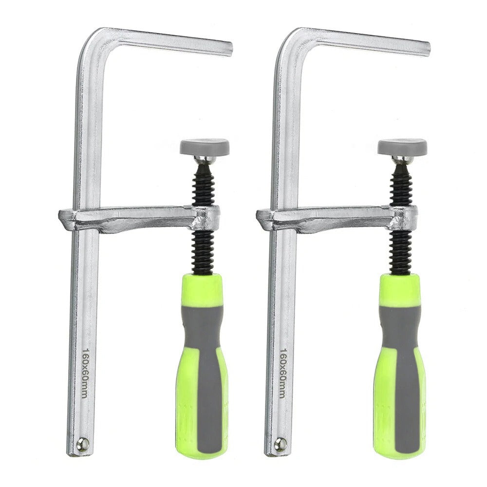 Track Saw Clamps 2pcs, Quick Adjust MFT Table Rail Clamps with Soft-Grip Handle, Compatible with Festool Track Saw Rail System, Woodworking Hold-Down Clamp for 19mm & 20mm MFT Hole - product image