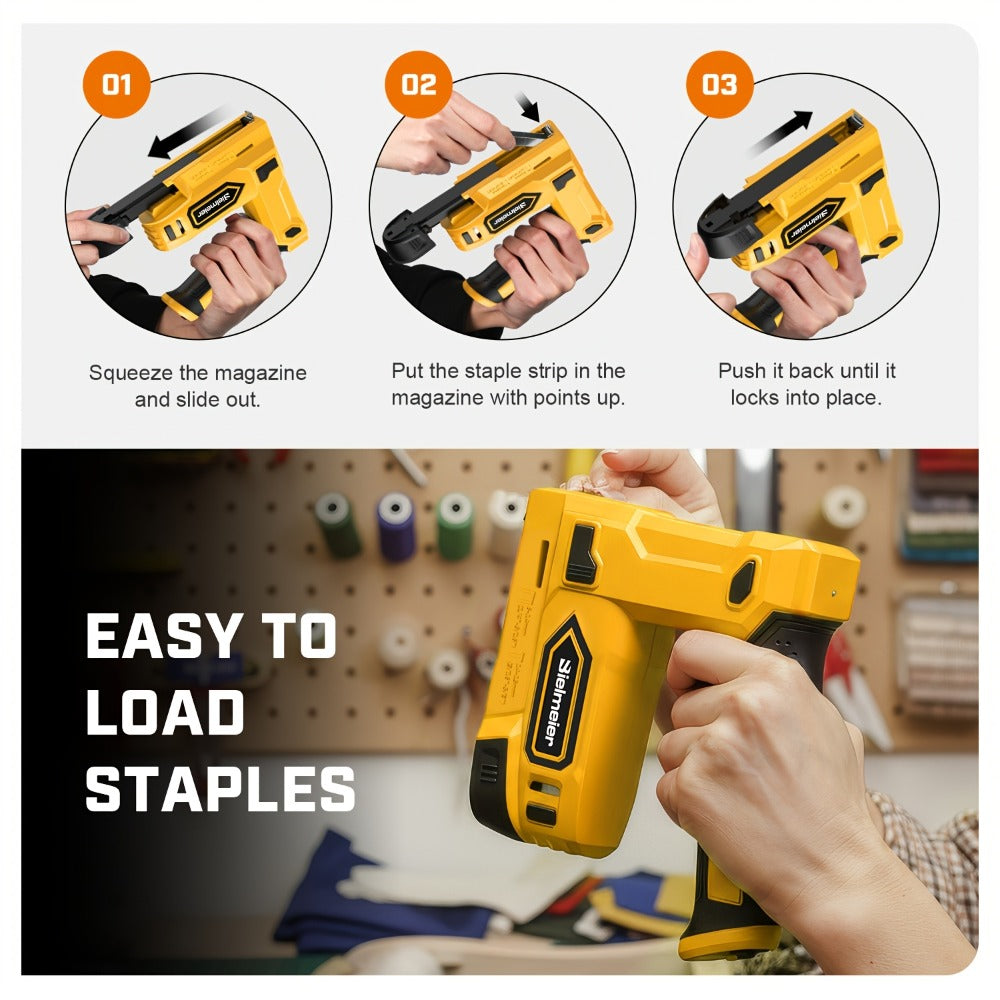 Cordless Stapler Nailer 2-in-1, 20V/4V Brad Nailer Without Compressor, Lightweight with Safety Striker Guard, Battery & Charger Included, 1600/2000 Nails & Staples, for Carpentry,  - product image 13