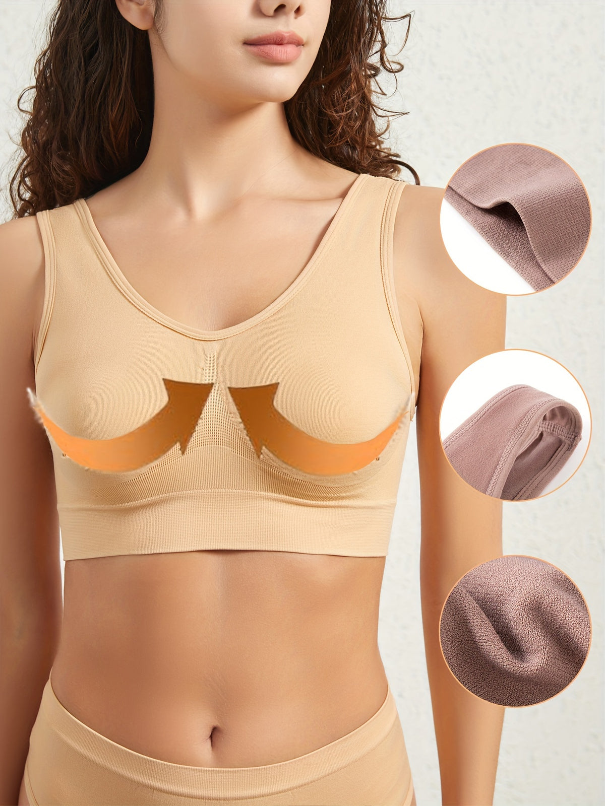 Set of 4 Women's Sports Bras - Extremely Breathable, Wire-Free with a Hollow Mesh Design, Lightweight and Comfortable for Yoga, Fitness, and Living - product image 6