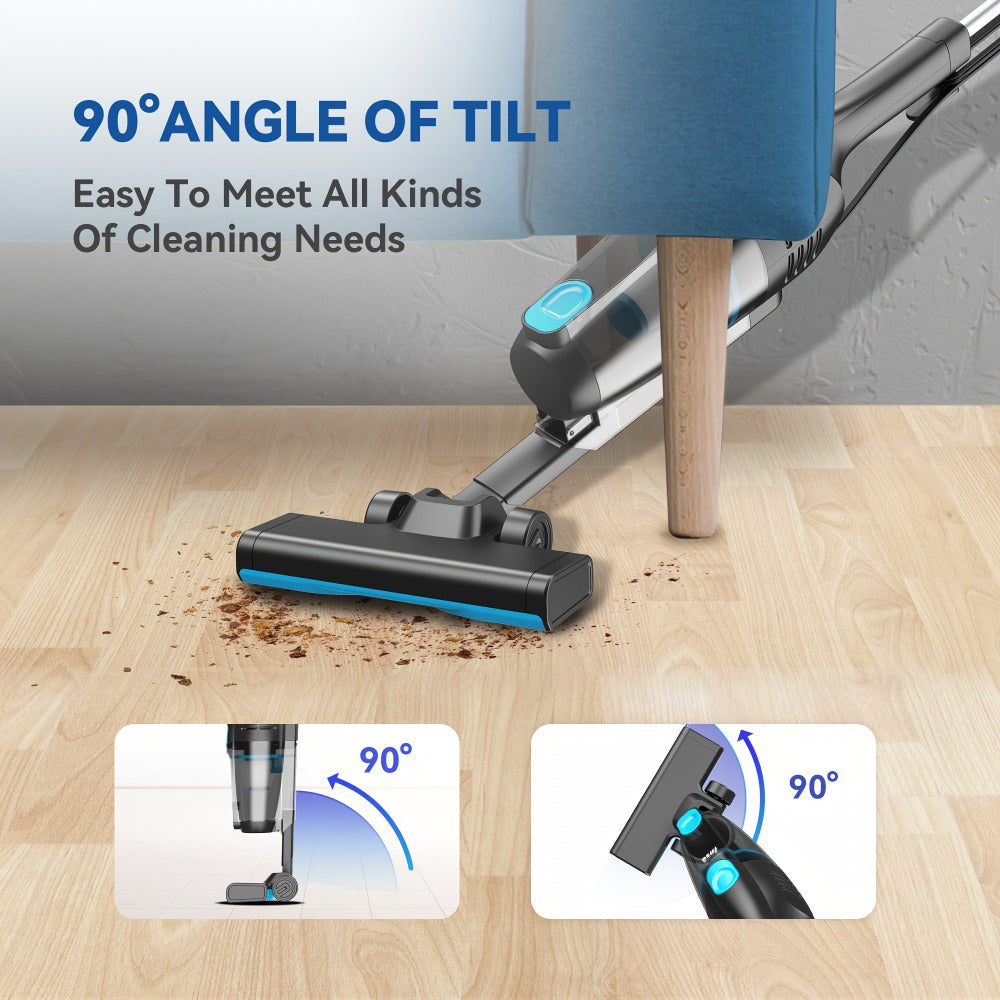 Cordless Stick Vacuum 30KPa 600W Motor 68oz Bagless Upright Lightweight Vacuum Cleaner for House Car Hard Floor Carpet Pet Hair Multi-Color - product image 12