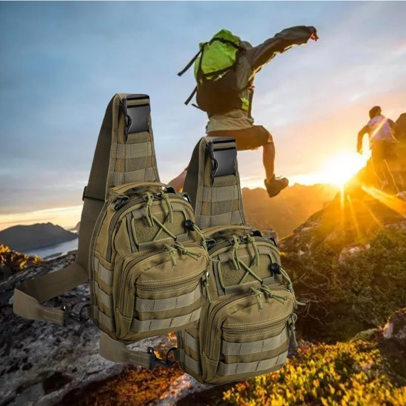 Collapsible Crossbody Chest Bag for Men & Women, Large Capacity, Multi-Functional Shoulder Pack for Hiking, Travel, Fishing & Daily Commute | Tactical Sling Backpack