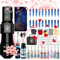 Professional Tattoo Machine Kit Wireless with LED Display - LTK08 Rotary Pen 20 Needles 11 Inks Practice Skin Carrying Bag Blue Soap Complete Tattoo Supply Set for Artists & Beginn - product image 14