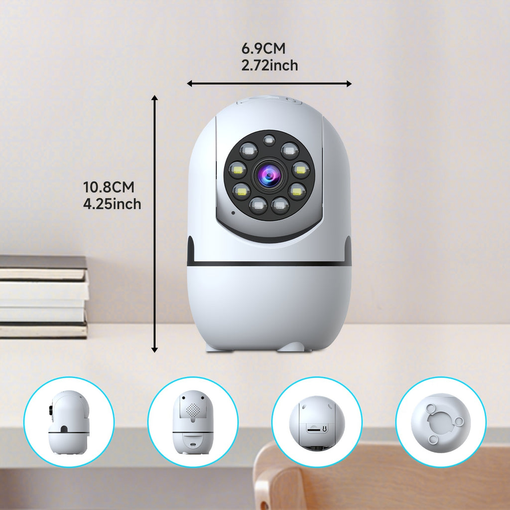 4pcs Wireless Security Camera Indoor with 355° Pan & Tilt, Night Vision, Motion Detection, 2-Way Talk, Baby/Pet Monitor, 2.4/5G WiFi, Support Cloud & Max. 256G - product image 2