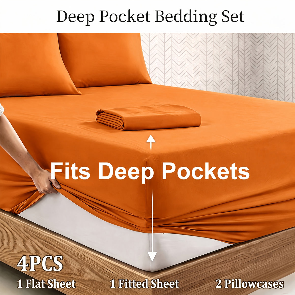 Deep Pocket Bed Sheet Set, Soft Brushed Fabric, Breathable All Season, Easy Care Kids Bedding, Great Christmas & Halloween Gift for Kids, Bedroom Dorm Use - product image 17