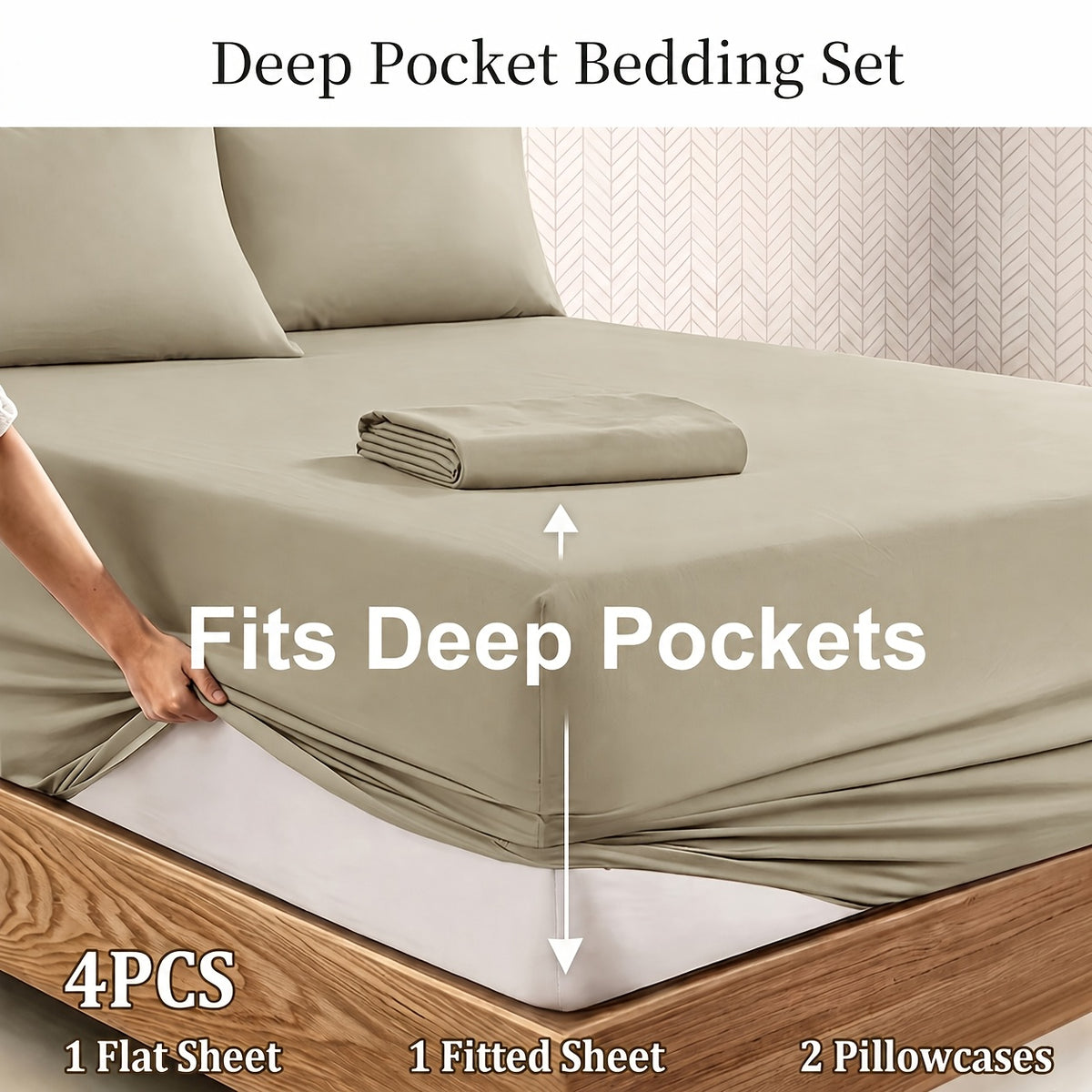 Deep Pocket Bed Sheet Set, Soft Brushed Fabric, Breathable All Season, Easy Care Kids Bedding, Great Christmas & Halloween Gift for Kids, Bedroom Dorm Use - product image 26