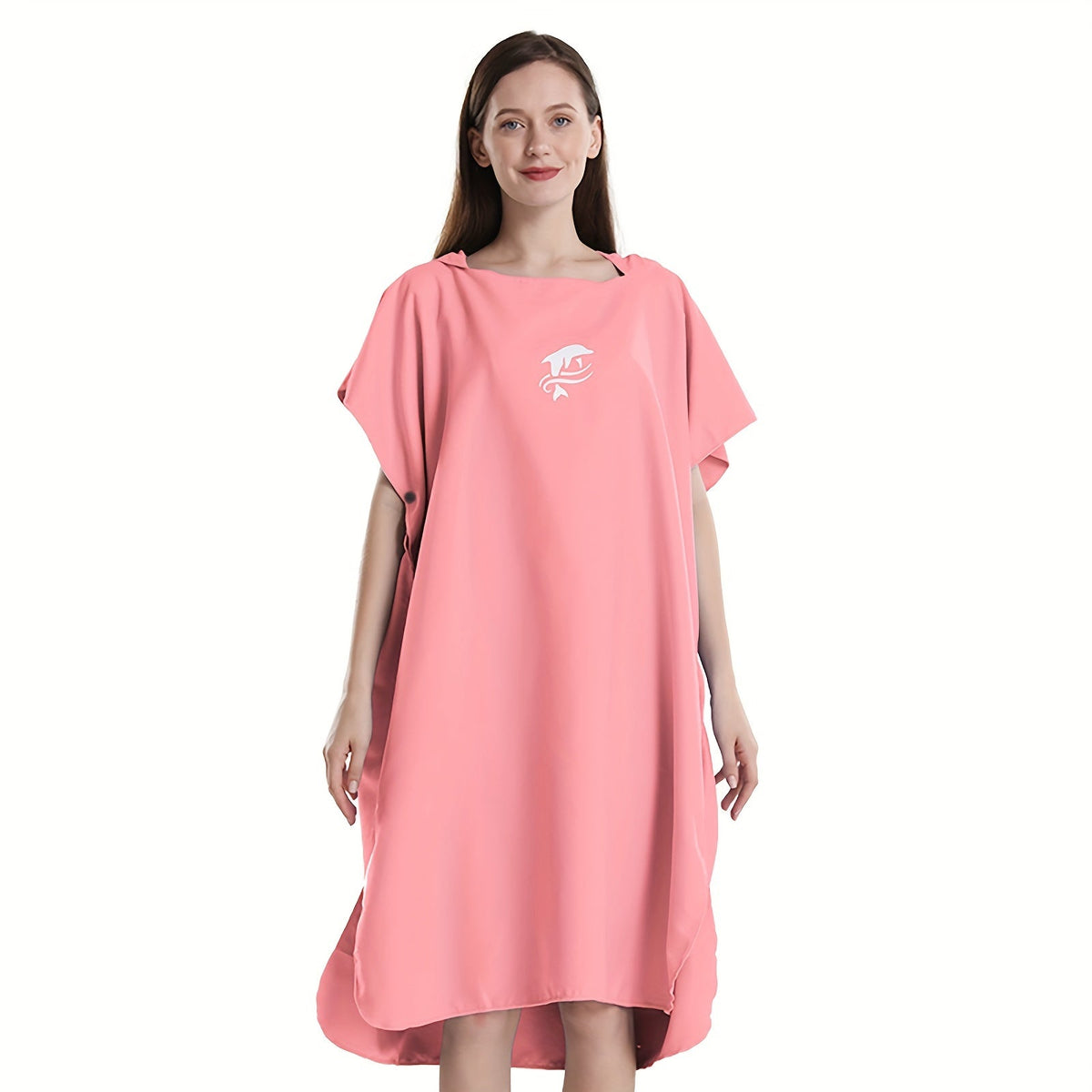 Quick-Dry Surf Poncho Towel Robe | Microfiber Beach Wrap with Shark Graphic, Super Absorbent Changing Robe for Swimming, Surfing & Travel, One Size Fits All, Machine Washable
