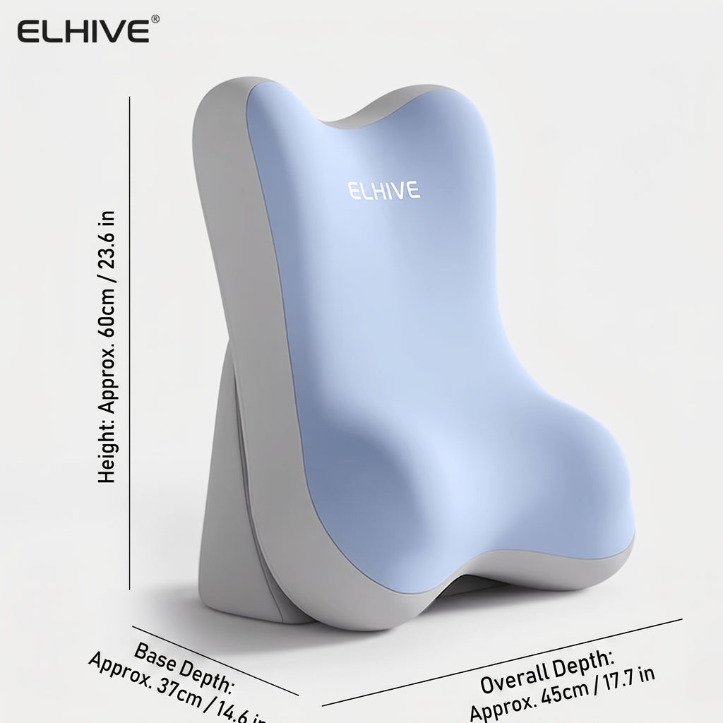 Headboard Backrest Cushion for Bed, 2pcs Adjustable Memory Foam Wedge Pillow, Oversized Sit Up Reading Pillow for Sitting Up in Bed, Lounger for Laptop Gaming - product image 10
