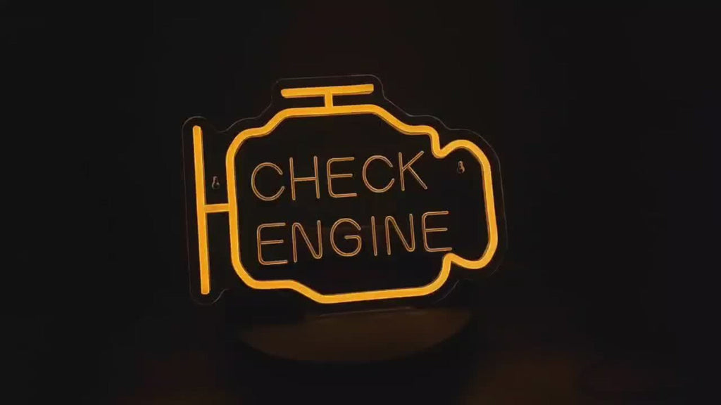 Neon Sign Check Engine LED – Funny Car-Themed Wall Mounted Light for Bedroom, Garage, Wedding, Engagement Party & Home Decor, Multipurpose Decorative Neon Lamp - product image 7