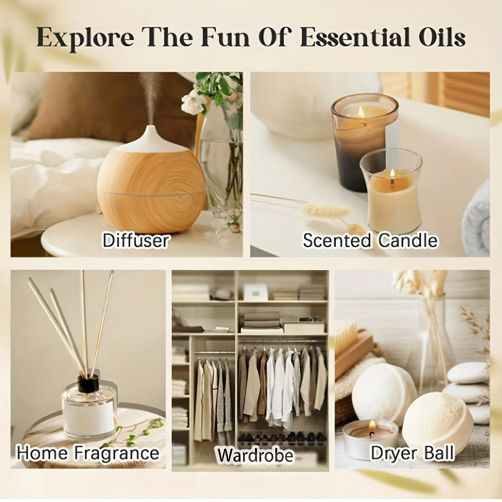 Fragrance Essential Oil Gift Set – Premium Hotel Scent Diffuser Oils for Candle Making, Aromatherapy & Home Fragrance | 12 or 24 Piece Set - product image 10