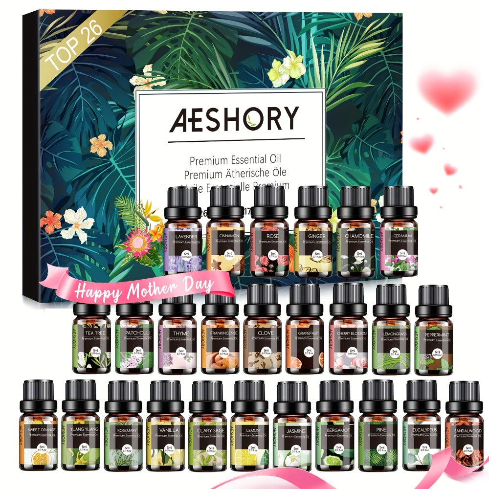 Essential Oil Set – Pure Natural Aromatherapy Oils in Amber Glass Bottles for Diffuser & Humidifier, DIY Fragrance, Valentine's Day & Holiday Gift for Women, Girls, Friends & Famil - product image 5