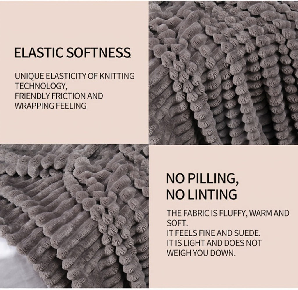 500gsm Heavy Plush Blanket – Ultra Thick Soft Warm Fluffy Blanket for Bed, Sofa & Travel, Baby to Double Size, 5 Colors - product image 26