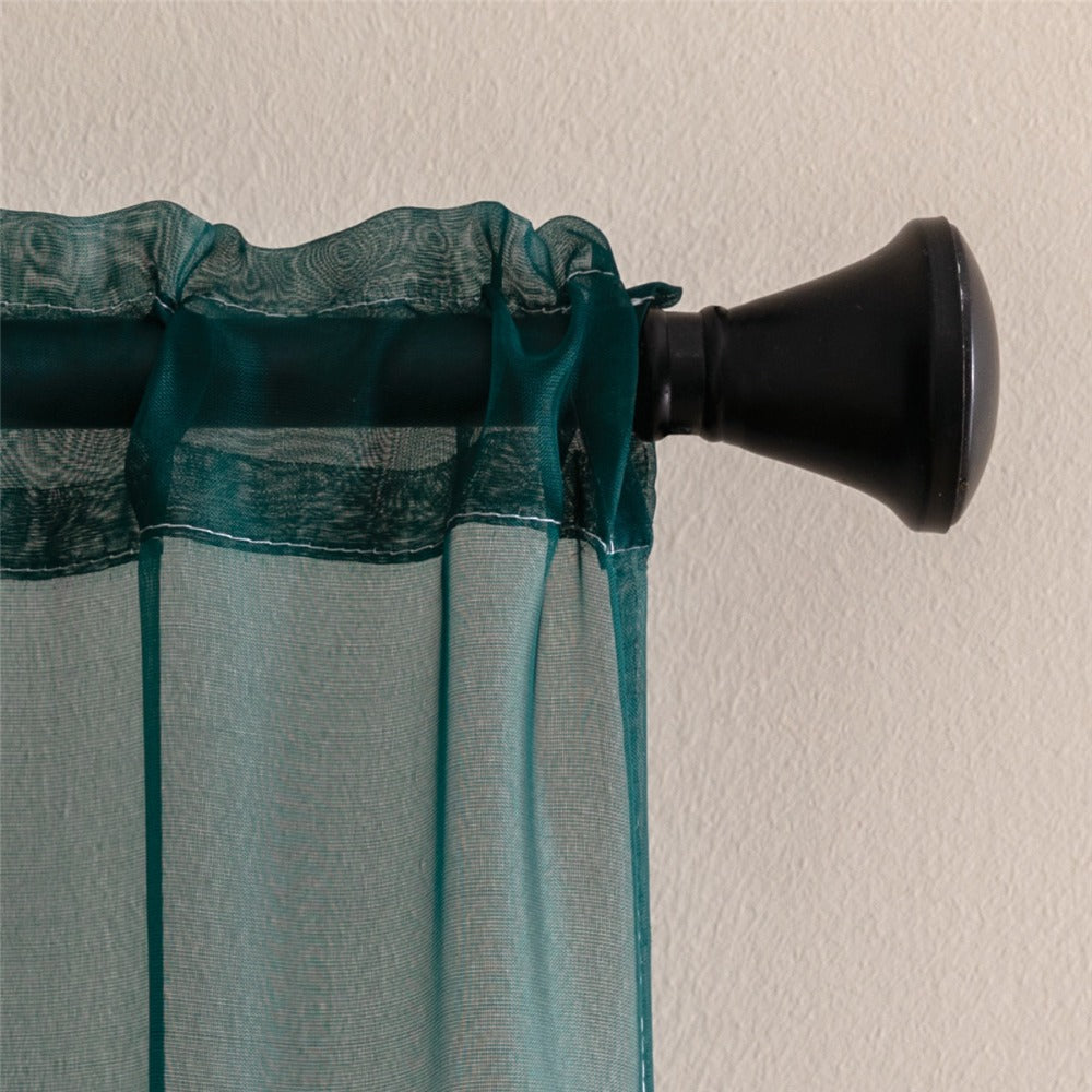 Sheer Curtains 2 Panels Rod Pocket – Light Filtering Privacy Window Drapes for Living Room Bedroom Modern Home Decor - product image 34