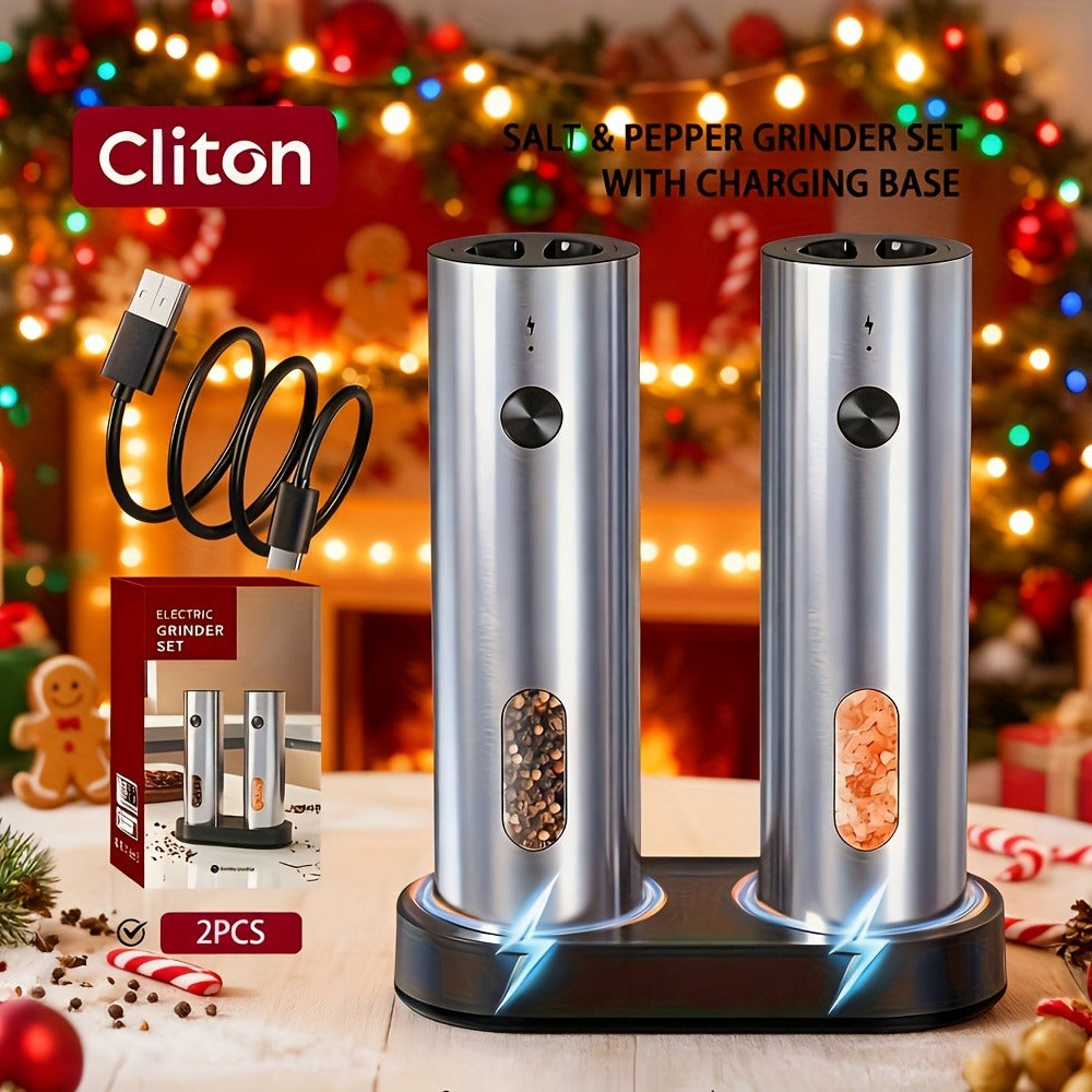 Electric Salt and Pepper Grinder Set – Rechargeable Automatic Mills with LED Light, Adjustable Coarseness & 3.72oz Capacity for Home Kitchen, BBQ, Restaurant & Outdoor Entertaining - product image 11
