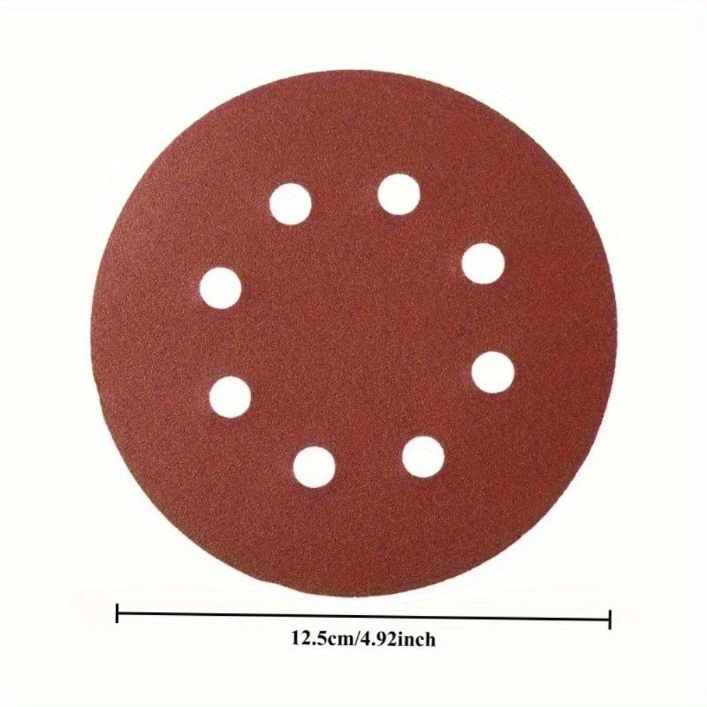 5 Inch Sandpaper 94 Pcs – 8-Hole Hook & Loop Sanding Discs, Assorted Grits 80/180/240/320/400/800/1000/1500/2000/3000, Aluminum Oxide Abrasive for Car Polishing, Wood, Metal & Pain - product image 9