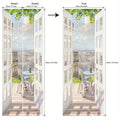 Door Sticker Balcony Scenery Wall Mural – Removable Waterproof Peel & Stick Large Wall Art for Bedroom & Living Room, Faux Window View Home Decor, 35.43 x 78.74 Inches - product image 17