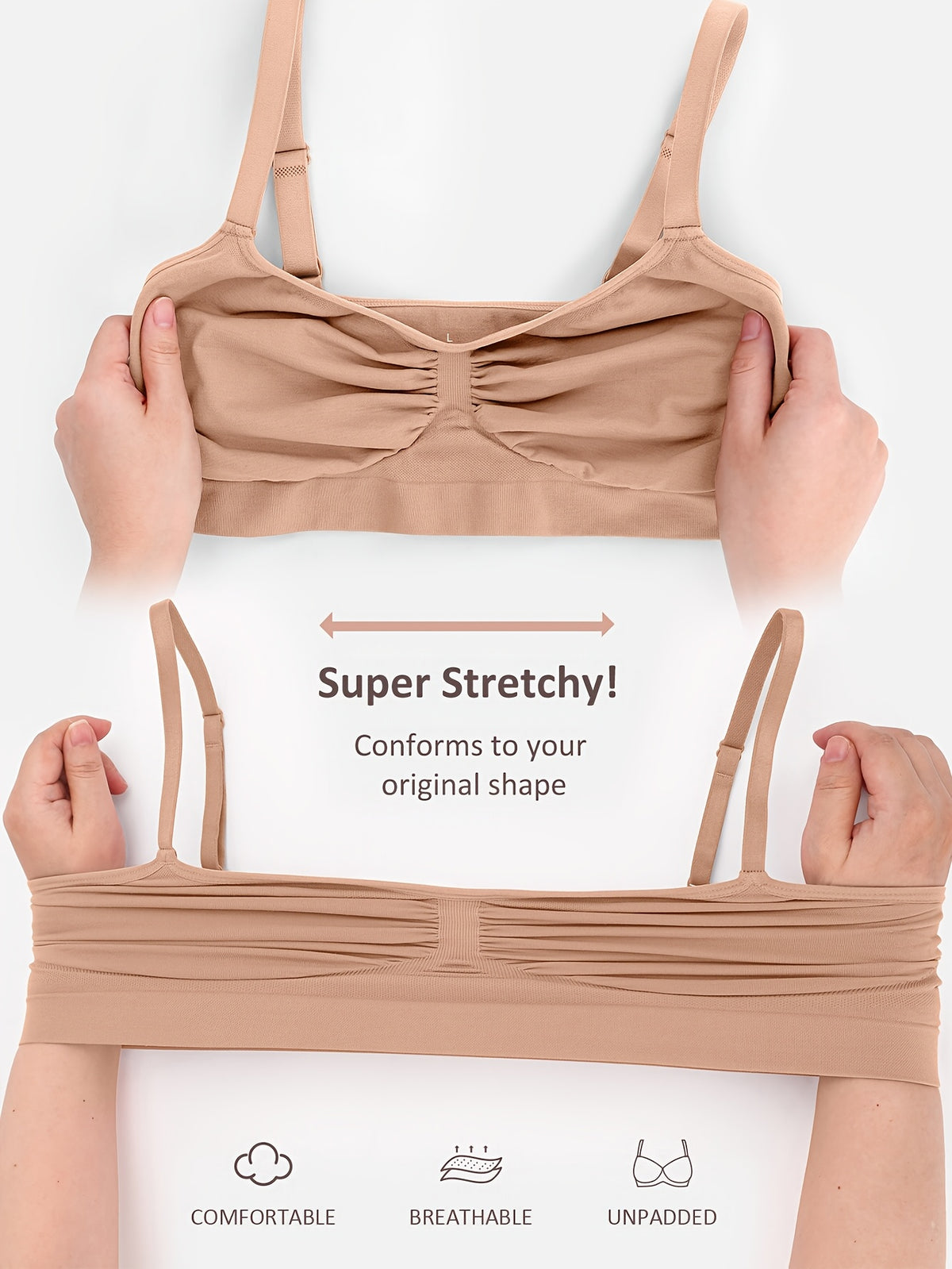 Women's Push-Up Seamless Bra with Breathable Design and Back Control - product image 20