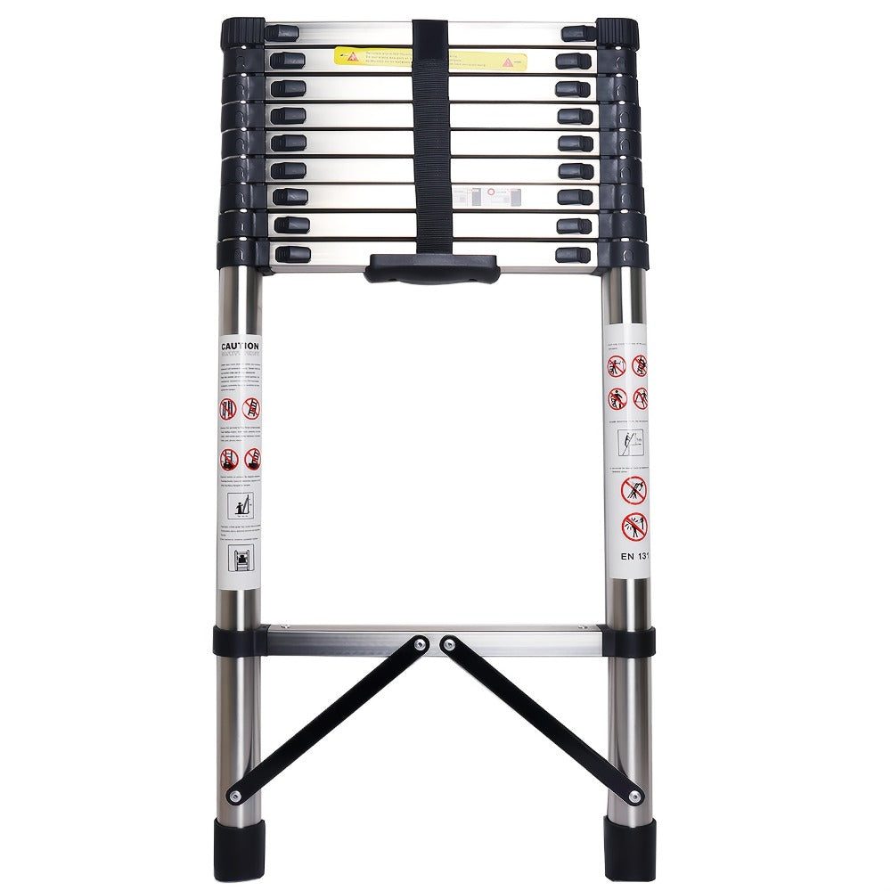Telescoping Extension Ladder Aluminum Heavy Duty 330 LBS – 6.5 / 8.5 / 10.5 / 12.5 FT Folding Telescopic Ladder, Easy Store, Multi-Purpose for Roof Repair, Painting, Gutter Cleanin - product image 11