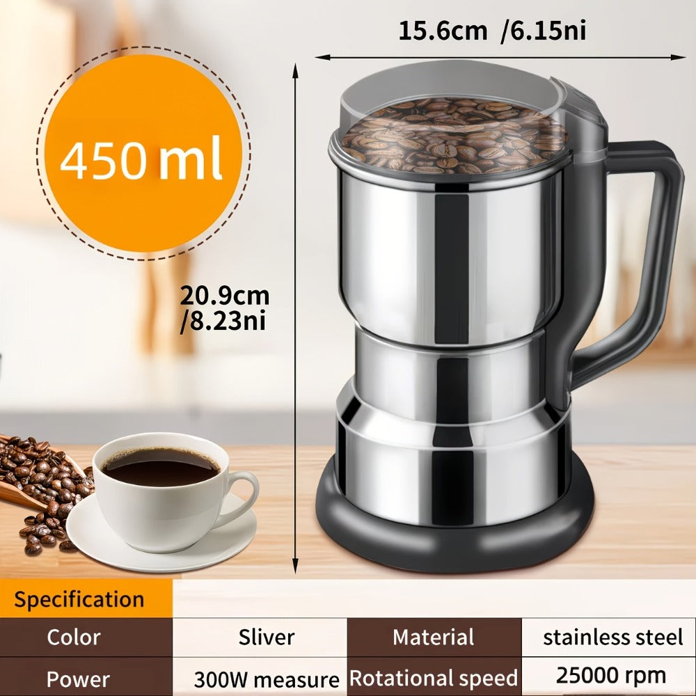 Electric Coffee Grinder 300W 25000RPM – 8-Blade Stainless Steel Spice & Grain Mill for Coffee Beans, Nuts, Spices | Home, Cafe & Camping - product image 34