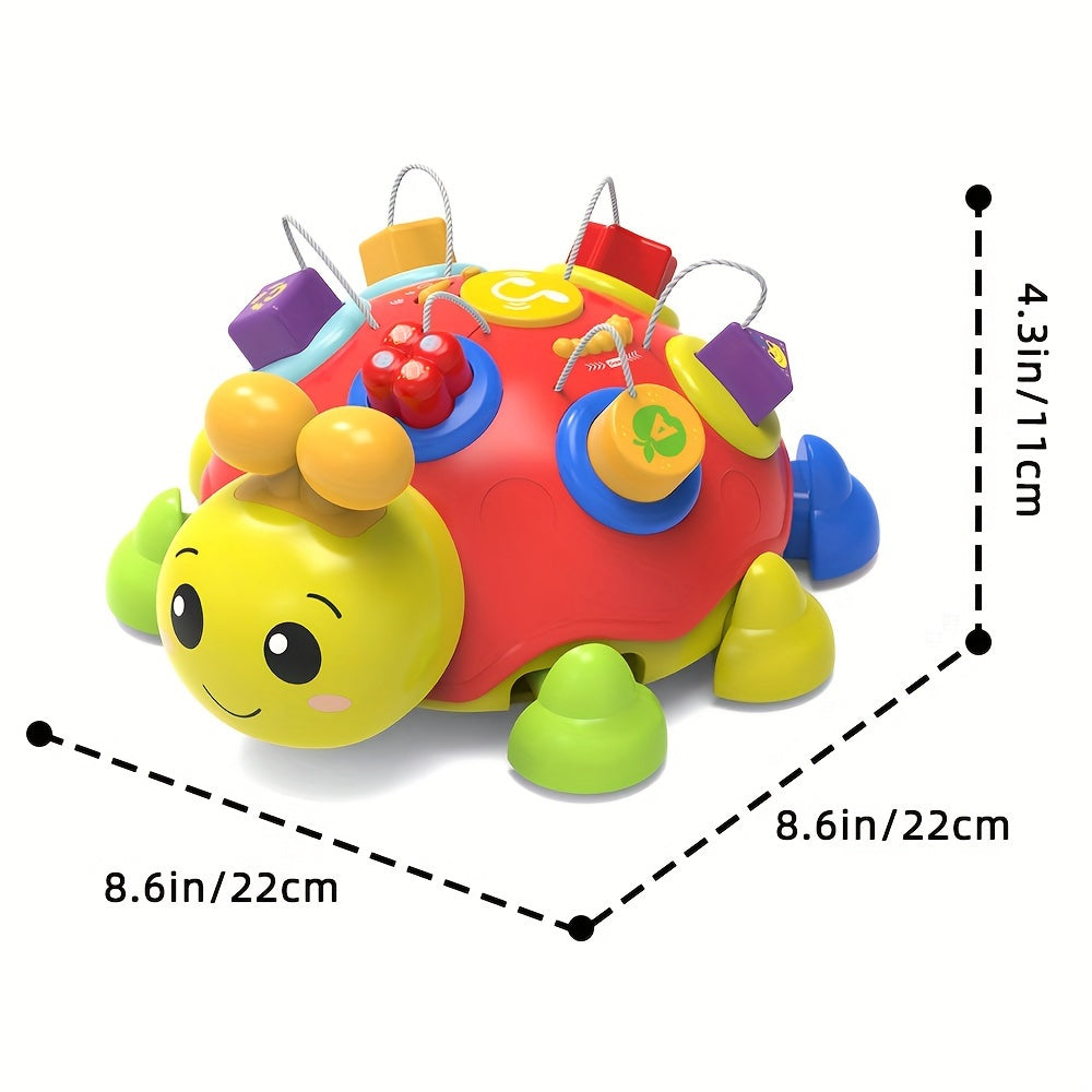 Baby Musical Ladybug Crawling Toys, Early Educational Bilingual Toy With Lights & Music, Interactive Play Mode & Sensory Development For Babies 0-6-12-18 Months - product image 2