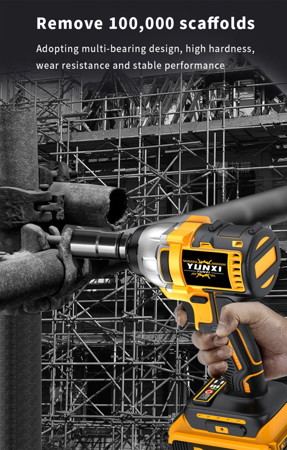 21V Cordless Drill Brushless Impact Wrench Multifunctional – Lithium Battery, Quick Charger, Variable Speed, Tighten Screws & Bolts, Compact Power Tool for Home, Car Repair & DIY – - product image 19