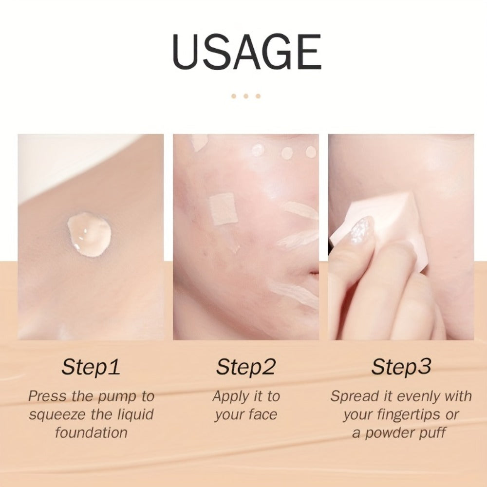 BB Cream 2 Pcs Set Waterproof – Pore-Minimizing Full Coverage Foundation with Blemish Concealer & Glycerin Hydration, 9 Shades for All Skin Types, 30ml Each, Skincare Makeup Hybrid - product image 4