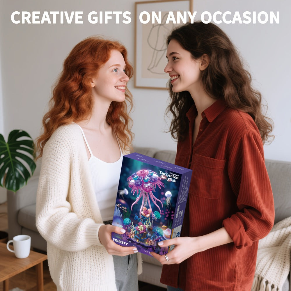 DIY Ocean Brick Assembly Kit for Adults & Teens, Aesthetic Desk Shelf Decor Display, Unique Creative Gift for Valentine's Day Birthday Christmas Halloween - product image 9