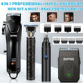 Hair Clipper & Trimmer Set 4-Piece for Men — Professional Barber Kit with Nose Trimmer, Detail Trimmer, Guide Comb, LED Display & USB Rechargeable, Home & Travel Grooming Gift - product image 12