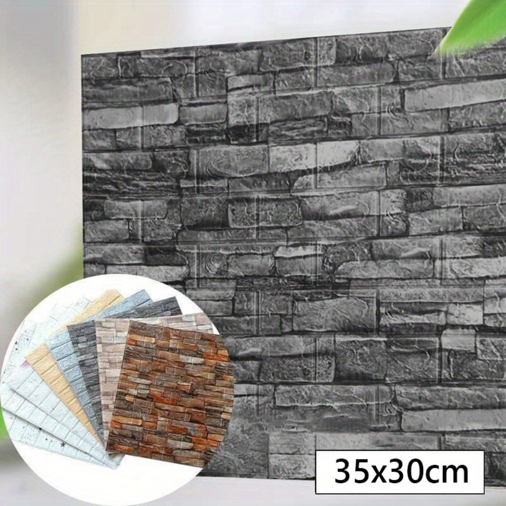 3D Peel and Stick Wood Grain Wallpaper Panels 50/100pcs - Self-Adhesive Waterproof PVC Foam Wall Tiles, Anti-Collision Textured Wall Decor for Bedroom Living Room Kitchen DIY Renov - product image 2