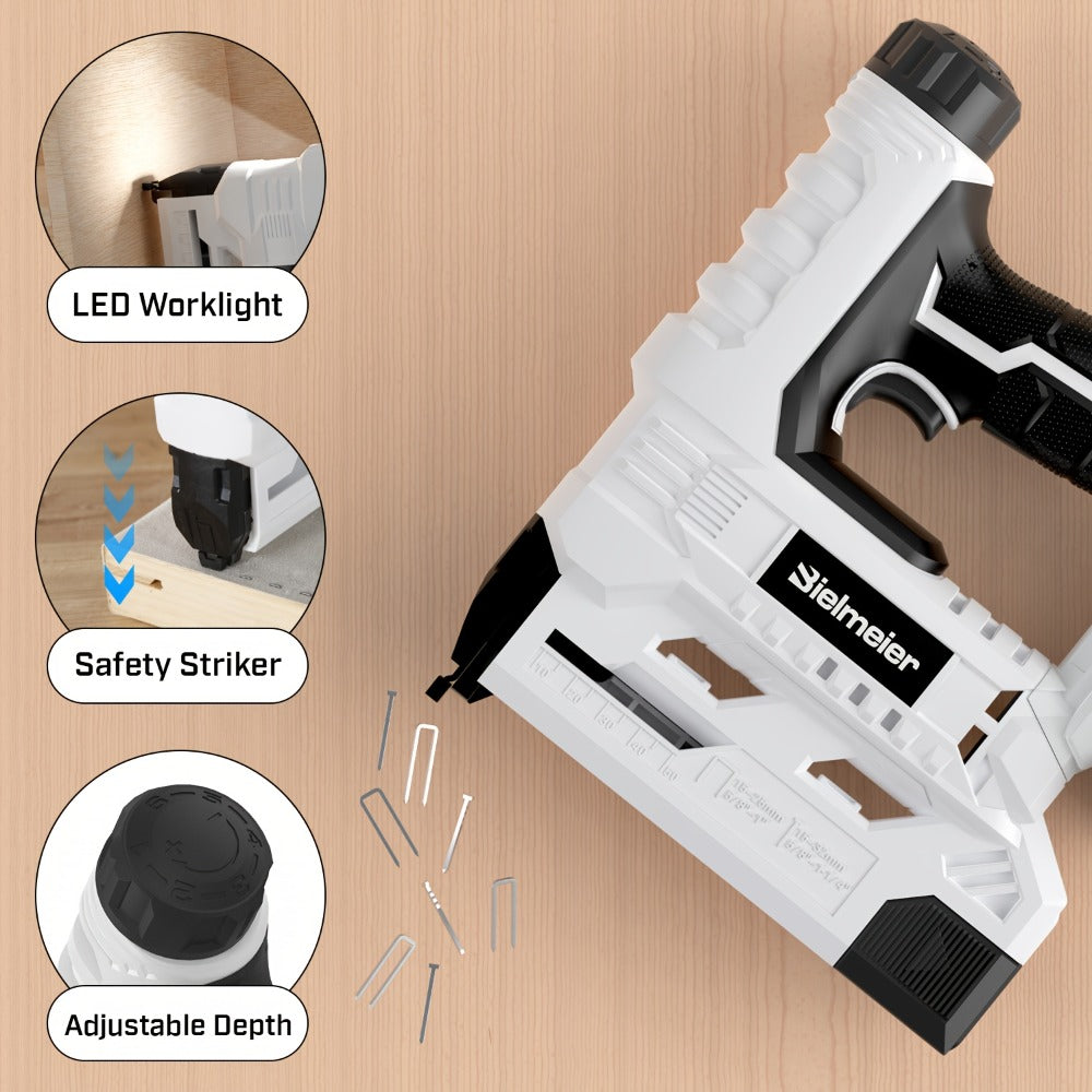 Cordless Stapler Nailer 2-in-1, 20V/4V Brad Nailer Without Compressor, Lightweight with Safety Striker Guard, Battery & Charger Included, 1600/2000 Nails & Staples, for Carpentry,  - product image 16