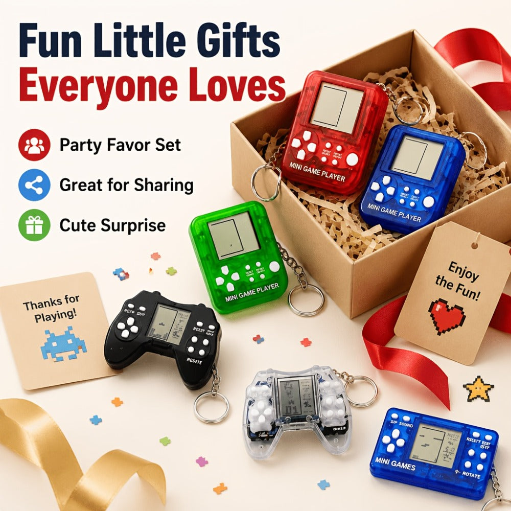 Random Color Video Game Backpack Charms for Boys Birthday Party Favors, Gaming Party Prizes, Classroom Rewards & Gamer Goodie Bag Stuffers – Mini Game - product image 6