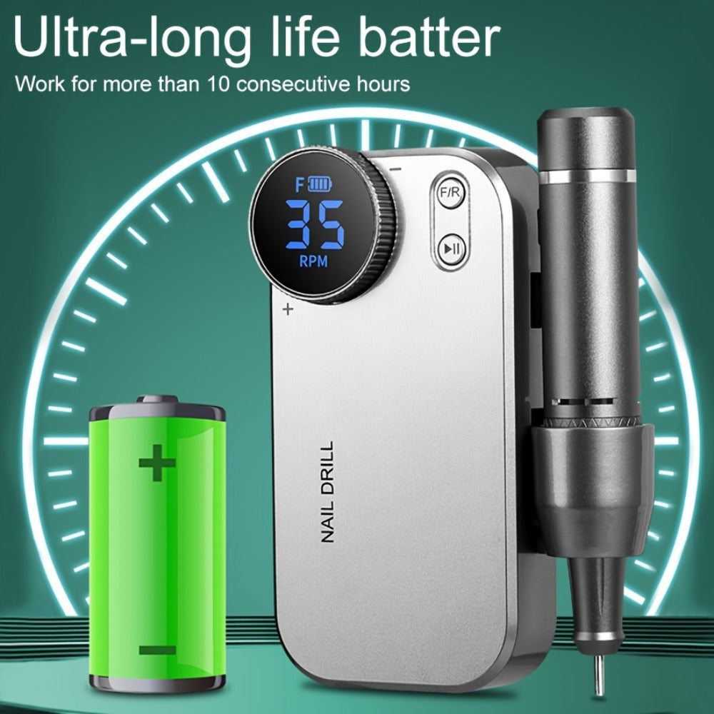 Electric Nail Polisher & Buffer Rechargeable High Power — Professional Manicure Pedicure Machine for Nail Buffing Polishing Dead Skin Callus Removal, Cordless Nail Shine Tool for H - product image 13