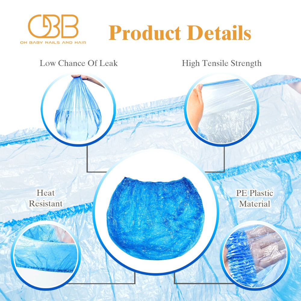 Disposable Pedicure Liners 400 Pack Single-Use HDPE Foot Bath Bowl Bags — Elastic Fit, Hygienic Nail Salon Foot Soak Liners for Professional Spa & Home Use, Easy No-Scrub Cleanup - product image 3