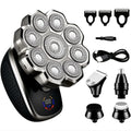 Bald Head Shaver for Men 5-in-1 Electric Razor Wet Dry with 7D 9D Floating Head Detachable Magnetic Blades Cordless Rechargeable Grooming Kit Gift for Dad Father - product image 14