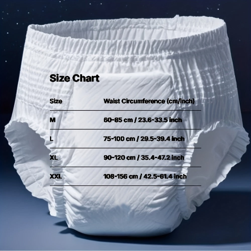 Adult Diapers Incontinence Underwear M-XXL Disposable Pull-On Briefs 8-Hour Leak Protection Unisex Absorbent Pants for Elderly Bedwetting 19 or 30 Pack - product image 5