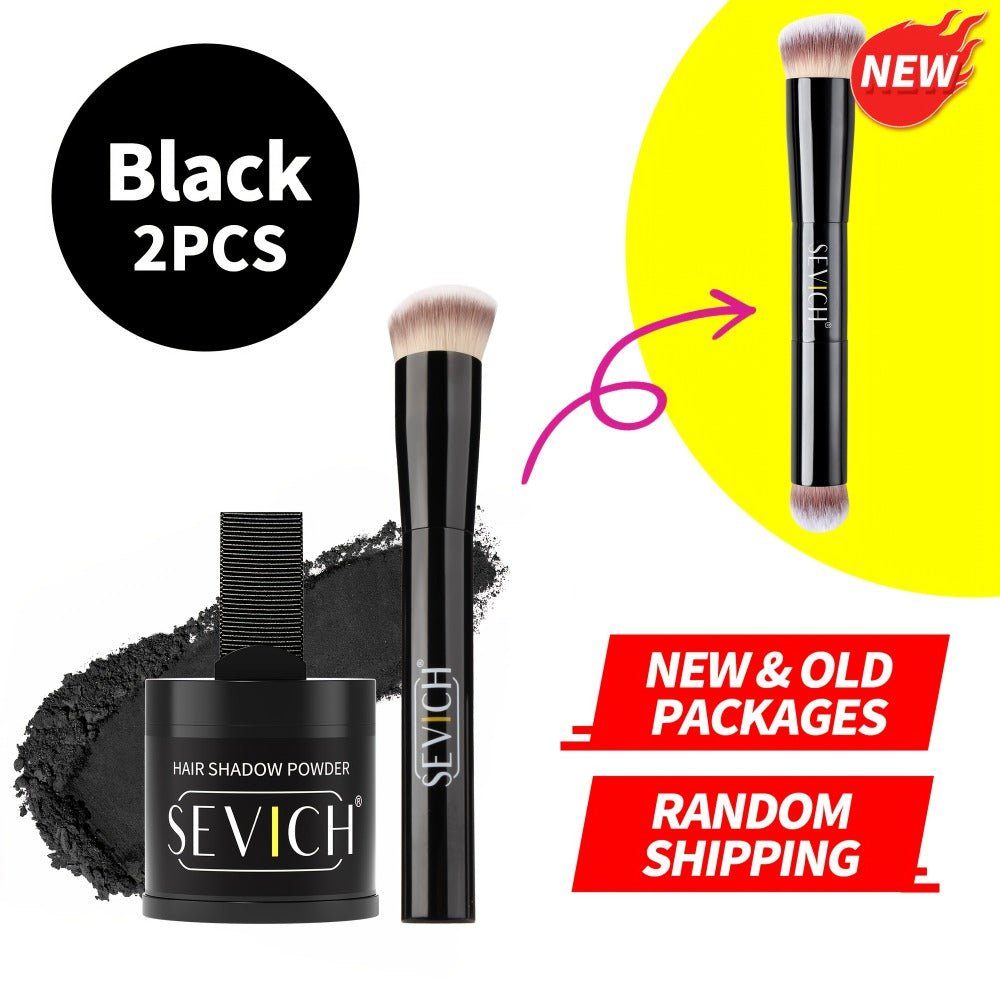 Hair Root & Hairline Concealer Powder Kit with Brush — Waterproof Instant Coverage for Thinning Hair, Receding Hairline & Bald Spots | 5 Shades | Black & Brown Tones | Women & Men - product image 3