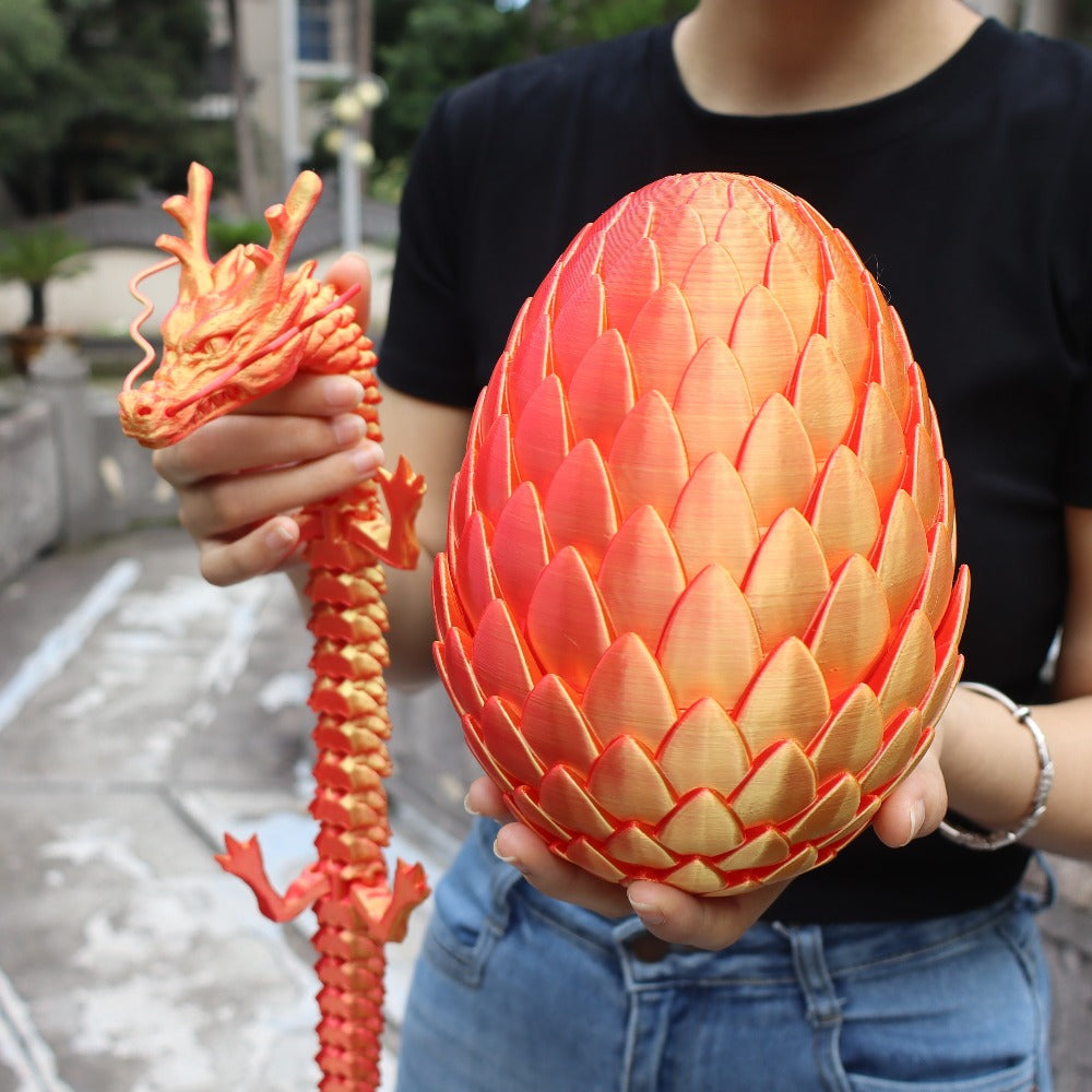 7.09in Scaled Egg + 23.62in Large Dragon Ornament, 10 Colors Rainbow Amethyst Crystal Fantasy Collector Gift for Adults Easter Valentine Birthday – Dragon Egg - product image 23