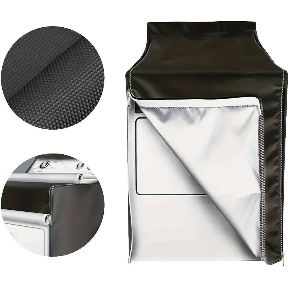 Washer Dryer Cover 420D Heavy Duty Waterproof, Indoor Outdoor Washing Machine Protector with Zipper Window, Fits Top Load & Front Load Washers Dryers, Dustproof UV-Resistant Laundr - product image 6