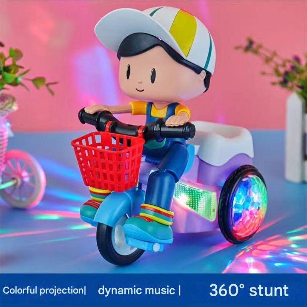 Push & Power Dual-Mode Stunt Vehicle for Toddlers Boys Girls, Birthday Christmas Gift (Multiple Colors) | Kids Electric Tricycle Toy Motorcycle with 360° - product image 5