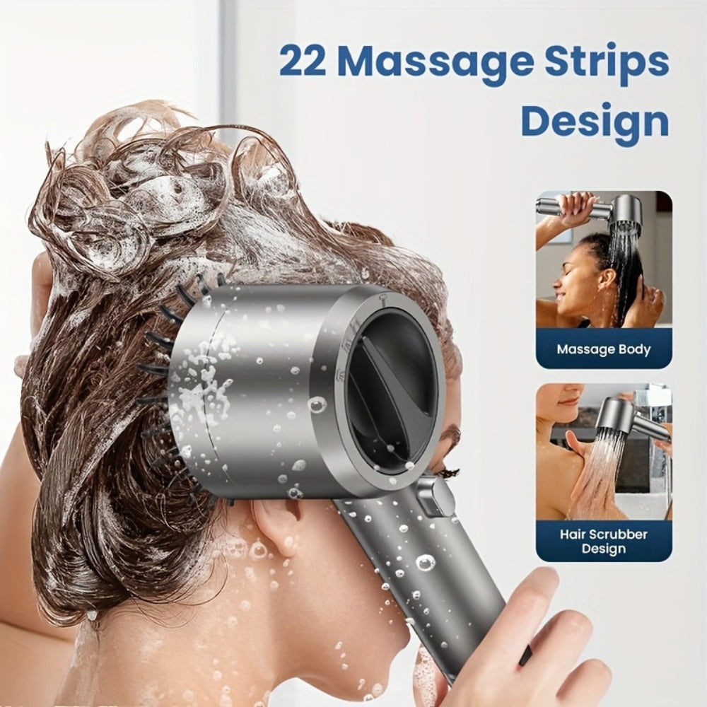 Filtered Handheld Shower Head High Pressure 4 Spray Modes ON/OFF Switch with Hose 5 Filter Elements Pet Shower - product image 10