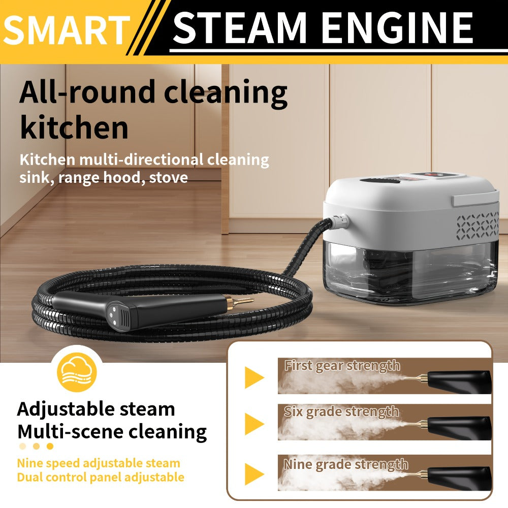 Carpet Steam Cleaner Handheld with LCD Display 1200ml Tank Gear Switch High Temperature for Kitchen Sofa Floor Tile Grout Home - product image 8