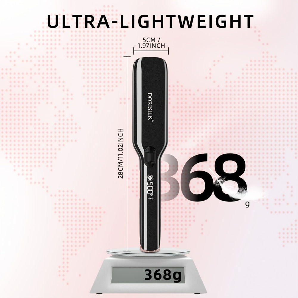Plasma Ionic Hair Straightener Flat Iron 500°F with PTC Ceramic Oil Plates, LCD Display & 60-Min Auto Off — Frizz Control Professional Flat Iron for All Hair Types, 1" & 1.77" Plat - product image 6